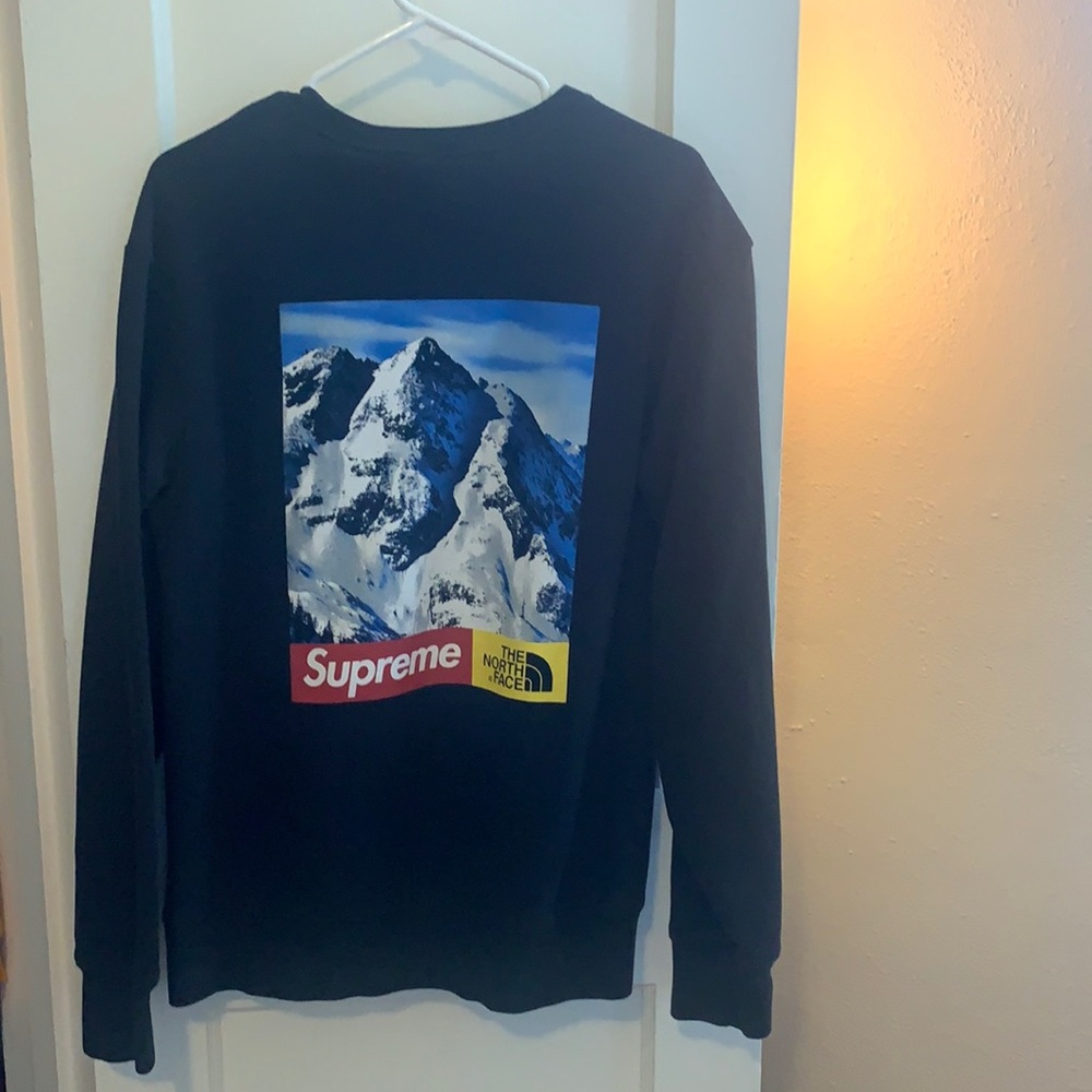 Supreme/North Face Mountain Crewneck